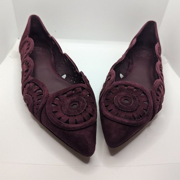 Cerdá Lunar Tempo - Ballerine Donna In Pelle Colore Cranberry, Tacco Piatto, Tomaia Sintetica, Taglia 32 EU (3X-Stretta)